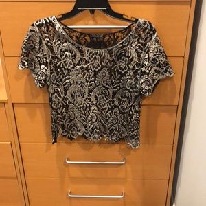 Lace crop top